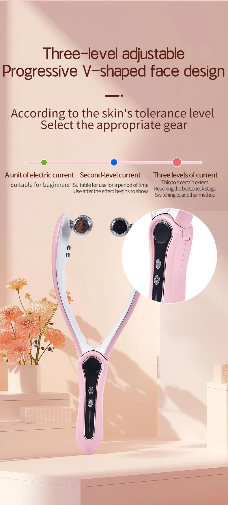 Facial beauty device Facial Massager Y Facial Lift Massager