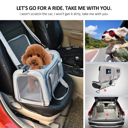 Dog Carrier Bag Soft Side Backpack Cat Pet Carriers