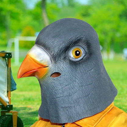 Pigeon Mask Funny Animal Cosplay Costume Latex Head Mask Halloween