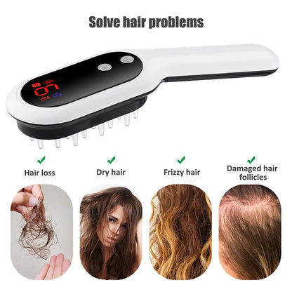 Electric Laser Hair Growth Comb Red Blue Light Massager