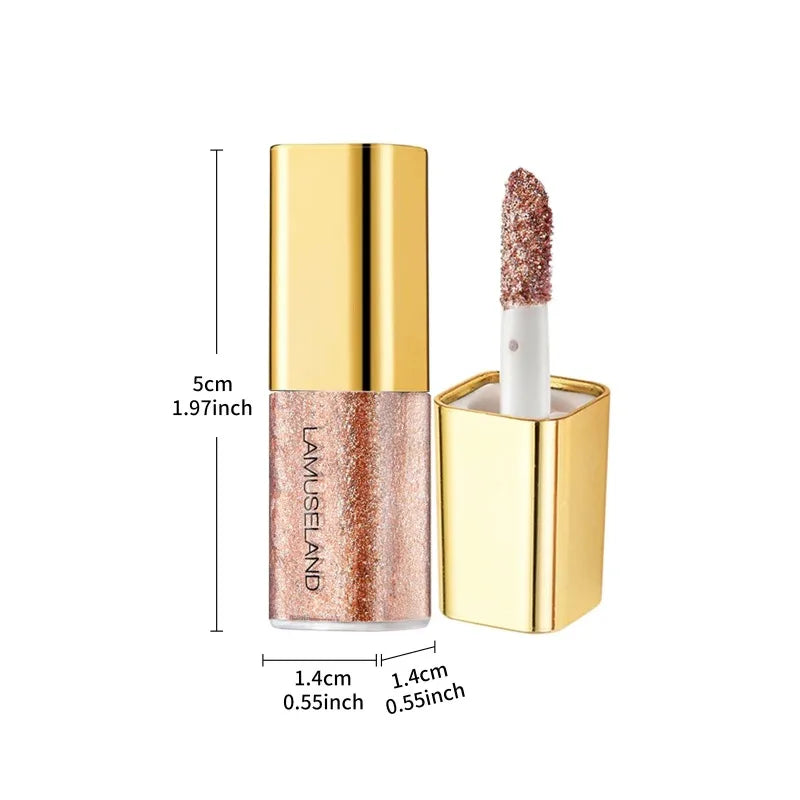 Pearly Liquid Eyeshadow Natural Smokey Silver Shimmer