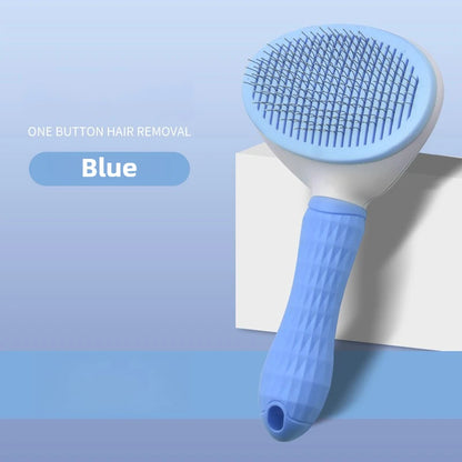 Pet Hair Removal Comb Self-Cleaning Cat Grooming Supplies