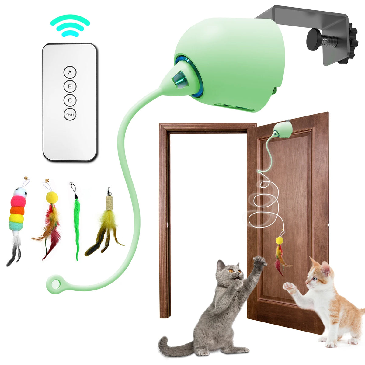 INKZOO Cat Toys, Interactive Cat Toys for Indoor Cats,