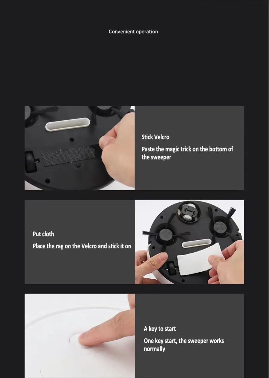 NEW USB Sweeping Robot Vacuum Cleaner Mopping 3 In 1 Smart Wireless