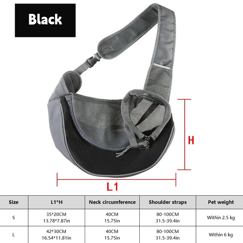1Pc Dog out backpack,Dog Sling Carrier Breathable