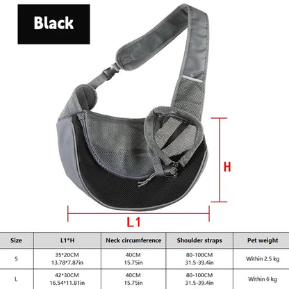 1Pc Dog out backpack,Dog Sling Carrier Breathable