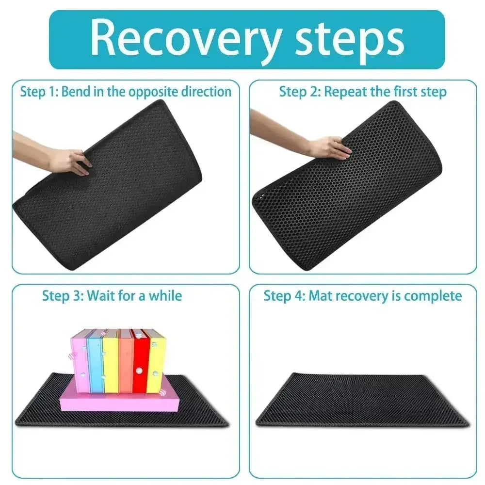 Large Size Cat Litter Mat Eva Double Layer Waterproof Mat