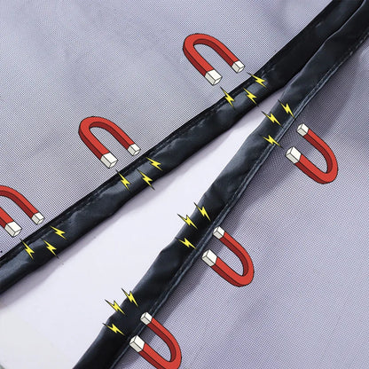 Magnetic Door Screen Insect Mosquito Net Curtain Black Fly