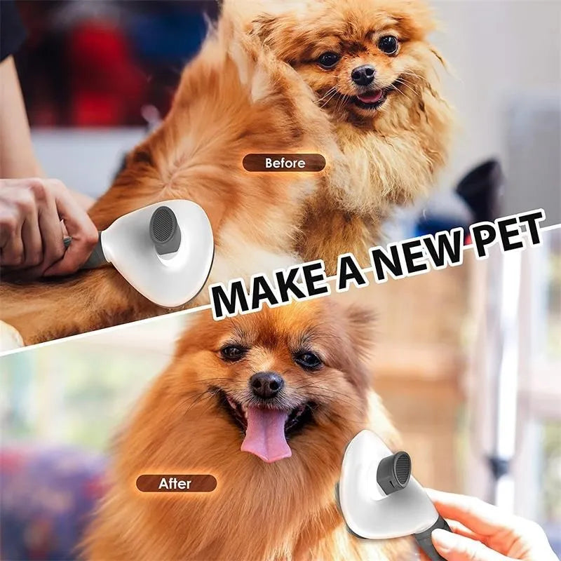 Dog Brush Cat Comb Pet Self Cleaning Hair Remover Brush