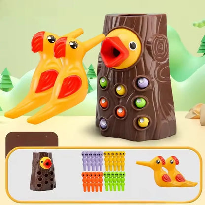 Woodpecker puzzle Toys Catching Insects Small Game