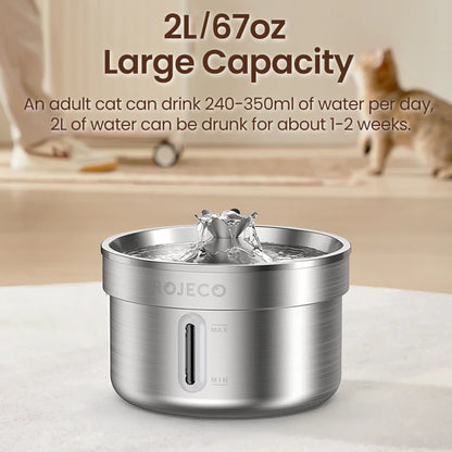 Stainless Steel Pet Drinking Fountain Automatic Water Fountain