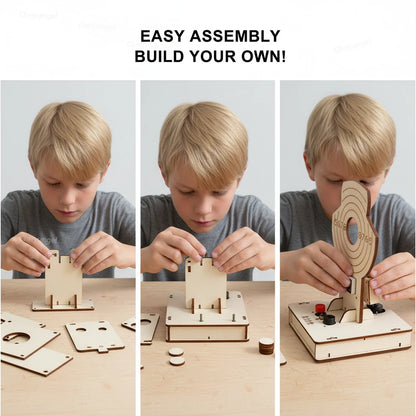 Wooden Target Shooting Game Kit Interactive Toys