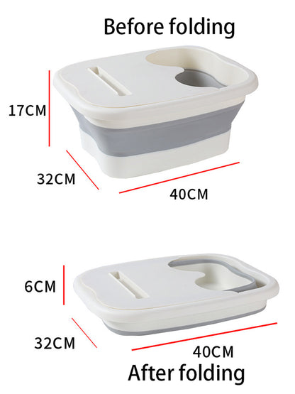Foldable Footbath Massage Bucket Soaking Bucket Folding