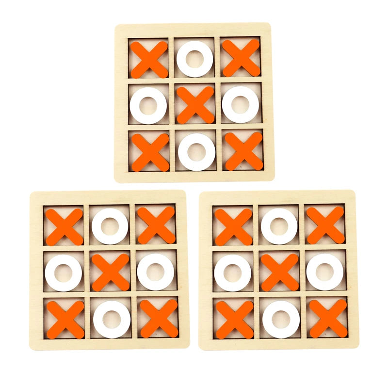 Montessori Play Game Wooden Toy Mini Chess Interaction Puzzle