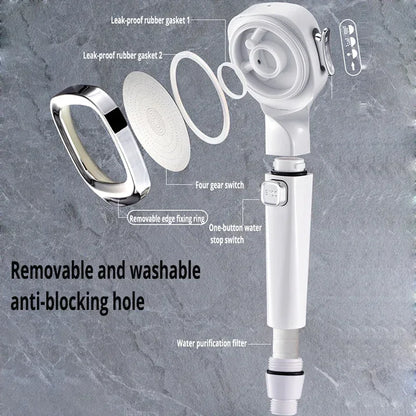 High Pressure Shower Head Water Saving 3 Modes Shower Heads