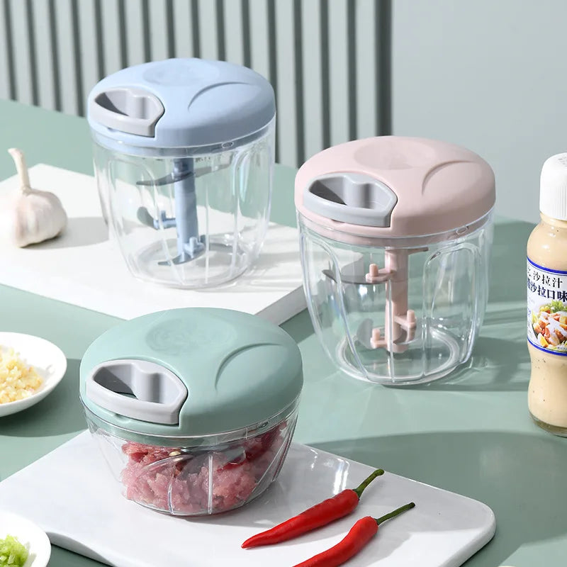 Manual Garlic Mincer Pull Type Garlic Press Maker