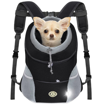 Pet Backpack Carrier for Small Dogs & Cats - Front-Folded