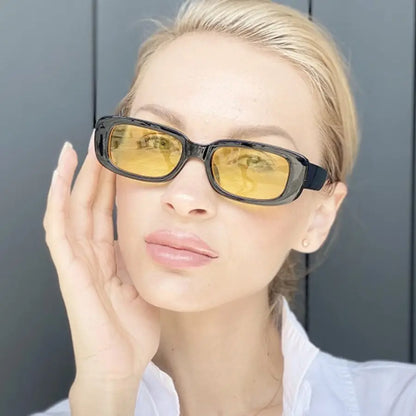 Small Rectangle Pattern Sunglasses For Women