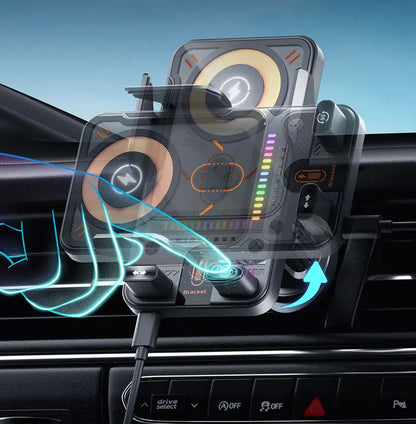 Car Phone Holder Vent Fast Wireless Charging Sensing Charger