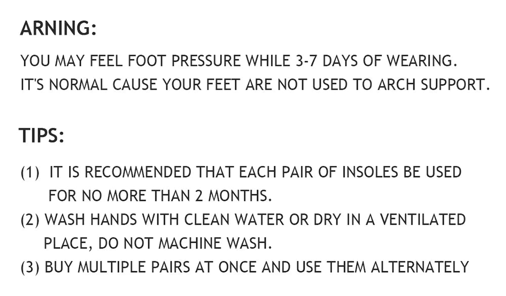 IFITNA Flat Feet Orthopedic Insoles Arch Support