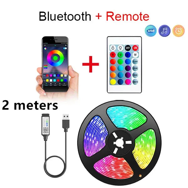 Bluetooth LED Strip Lights Smart SMD 5050 APP Remote Control
