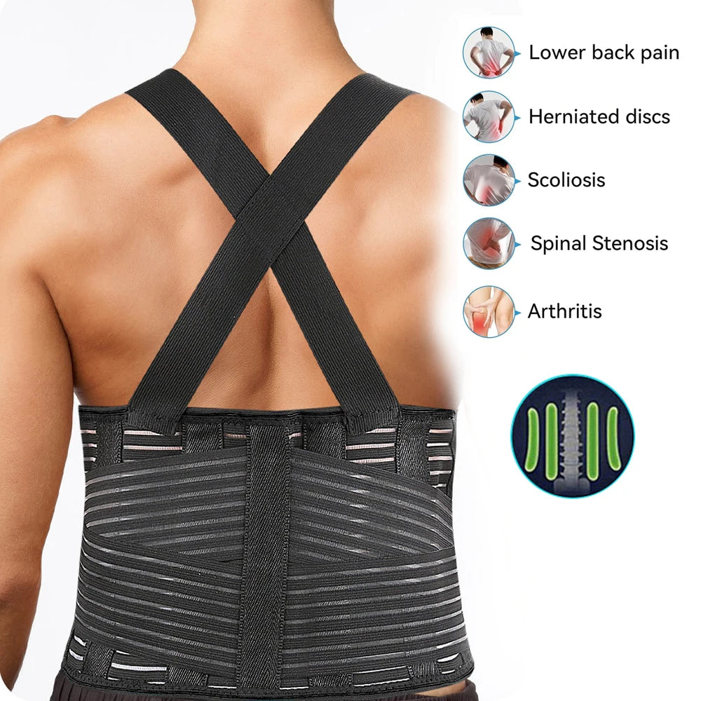 Heavy Duty Back Brace for Lifting - Lower Back Pain