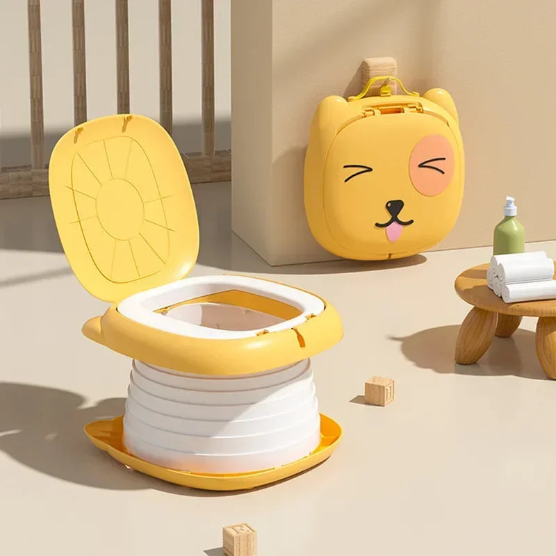 Portable Kid Boy Girl WC Toilet Seat Pot Kids Folding Toilet