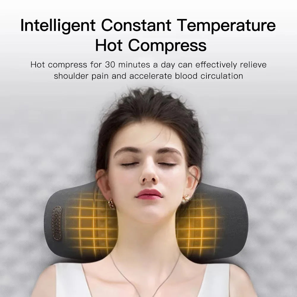 Neck Massage Pillow Heating Vibration Neck Massage