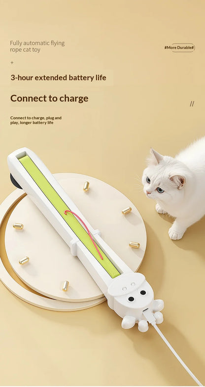 Automatic Interactive Cat Toy Wall Mounted Cat Teaser Wand