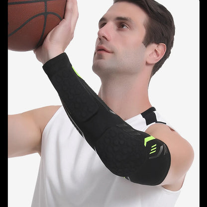 1 Pc Sports Padded Arm Sleeves Protective Compression Elbow Pad