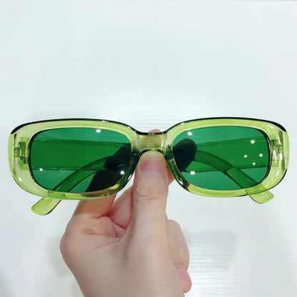Small Rectangle Pattern Sunglasses For Women