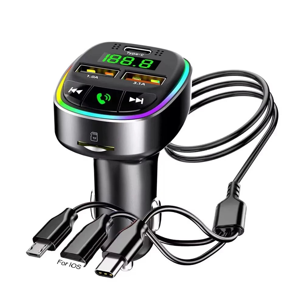 Bluetooth 5.0 FM Transmitter Car MP3 Modulator Player Handsfree