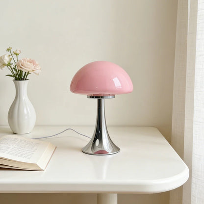 Jellyfish Dome Glass Table Lamp Coastal Modern Bedside