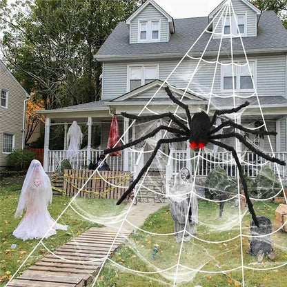 Giant Spider Huge Spider Web Halloween