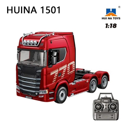 HUINA 1501 770S Alloy Tractor 19CH RC Truck 1/18 2.4G remote