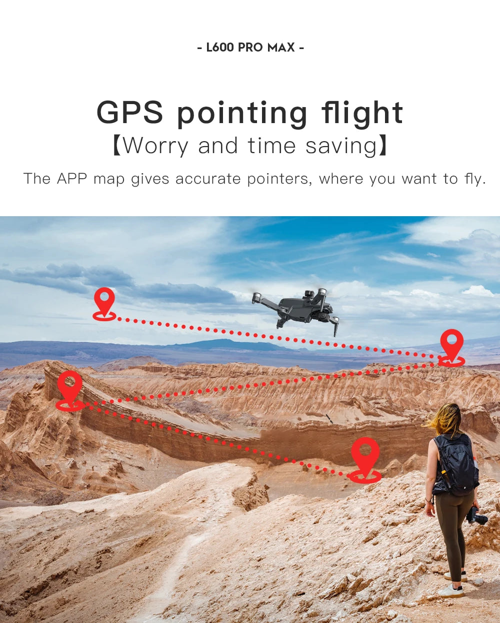 New L600 PRO MAX/PRO GPS Drone 5KM 4K Professional