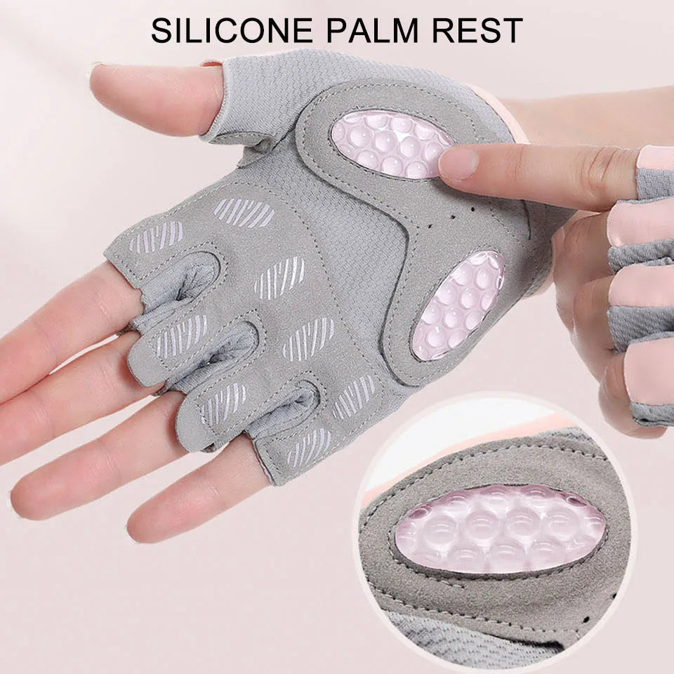 Fitness Cycling Gloves Men Women Anti Slip Shock-Absorbing