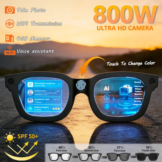 Smart Glasses HD Photo Video OpenAI Record Translation