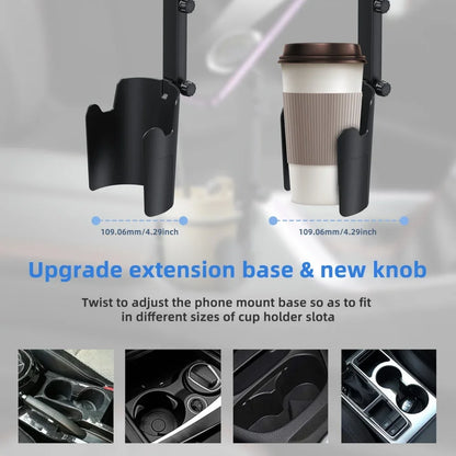 Car Cup Holder Phone Mount Universal Adjustable Stand