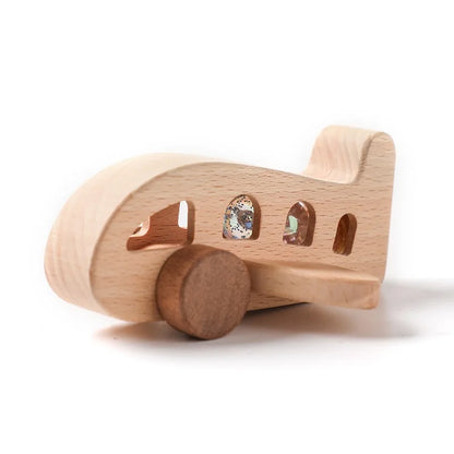 Wooden Birthday Train Toy Simulated Train Toy Model