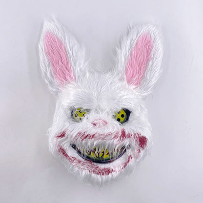 LED Bloody Rabbit Mask Glowing Killer Black Bear Mask Halloween
