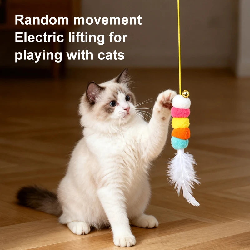 New Type Of Electric Cat Toy with 2 Ropes Smart Hanging