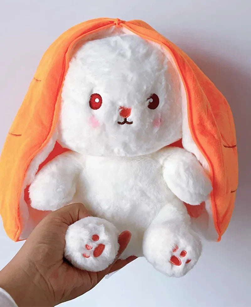 25cm Cute Strawberry Carrot Rabbit Plush Toy Stuffed Creative