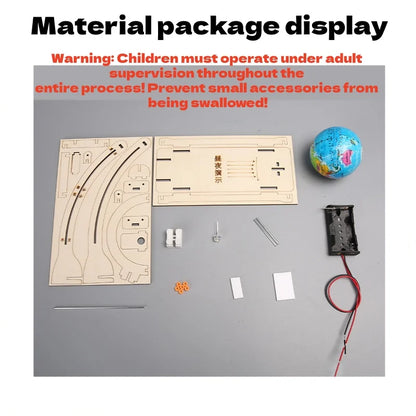 DIY Earth Model Cycle Science Kit STEM Educational Globe Toy