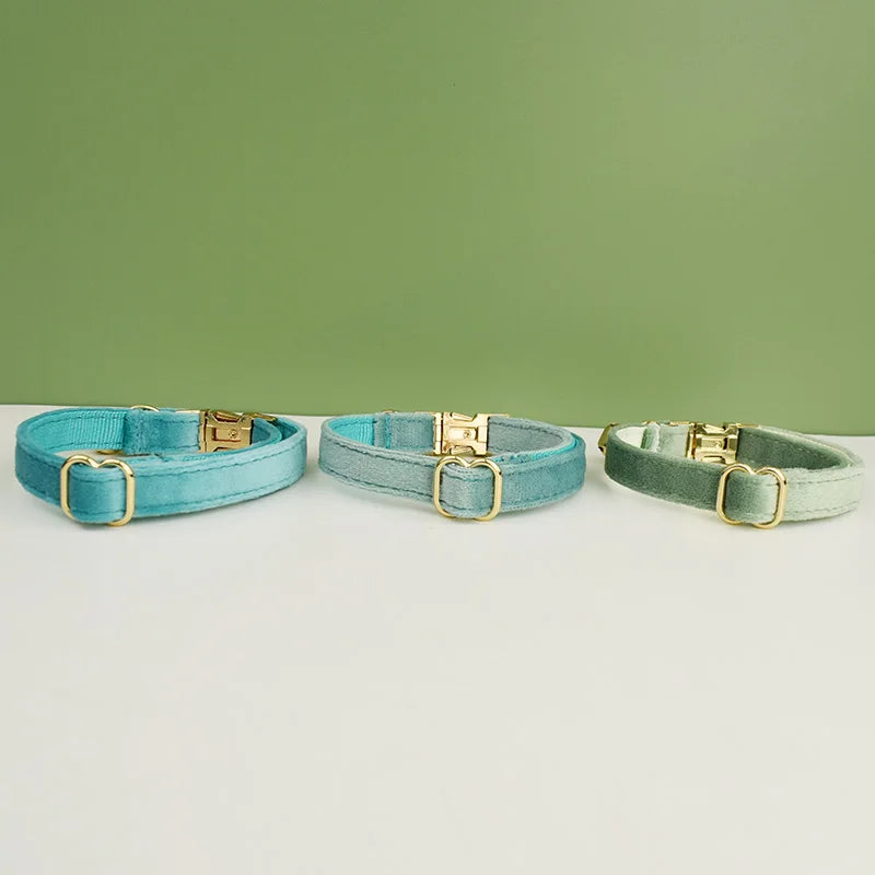 Velvet Cat Collar Bowknot Personalized Collar