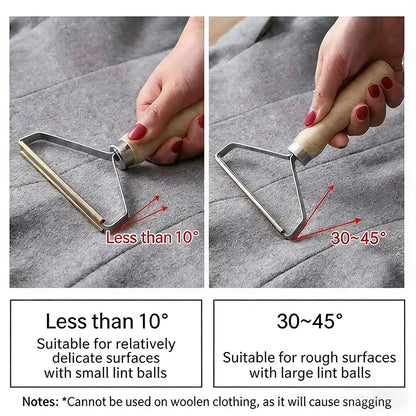 Clothes Friendly Double Sided Lint Remover Manual Fuzz Shaver