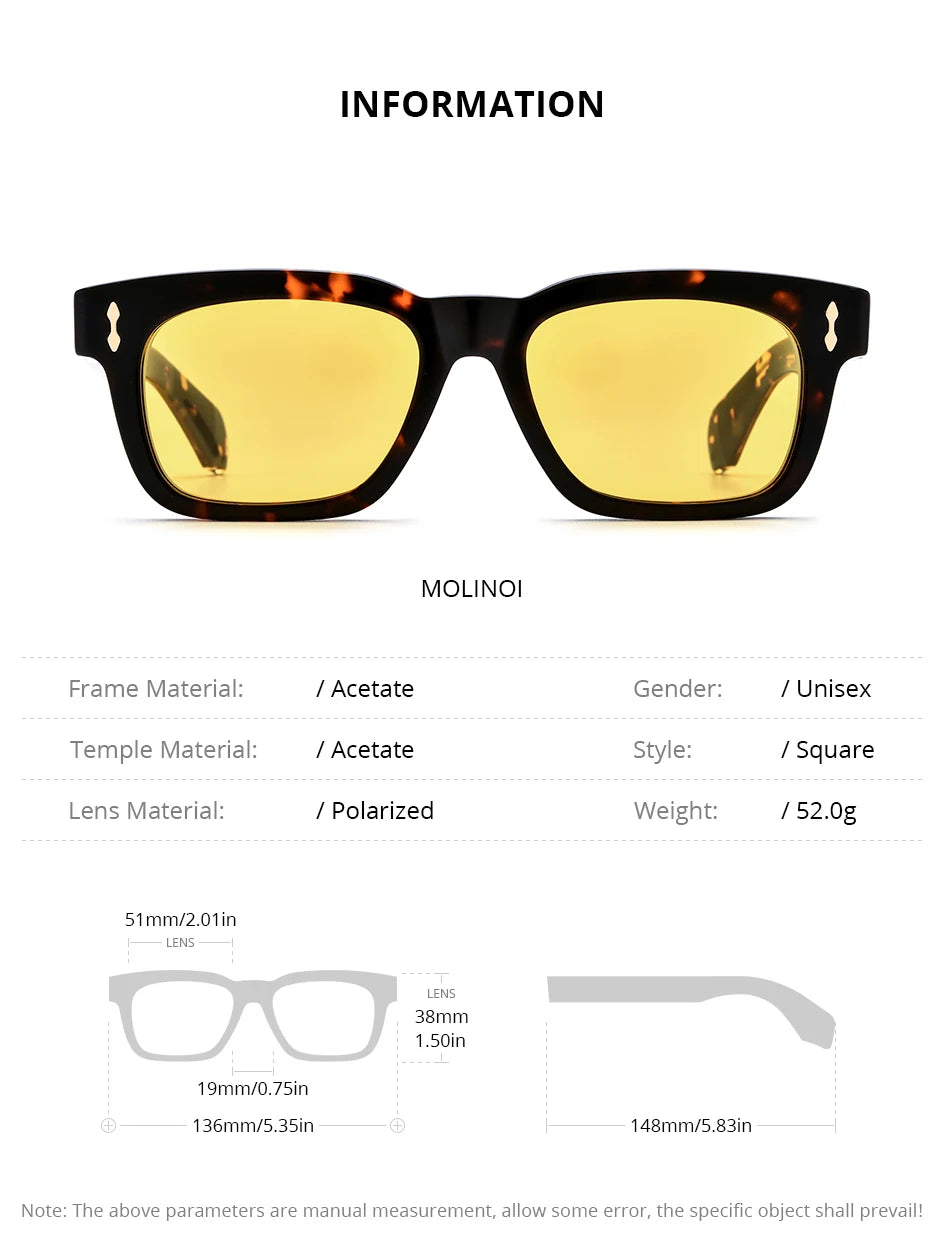 Acetate Polarized Sun Glasses Women Brand Designer
