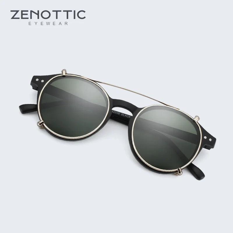 Steampunk Style Clip On Sunglasses for Men Women