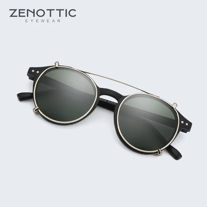 Steampunk Style Clip On Sunglasses for Men Women