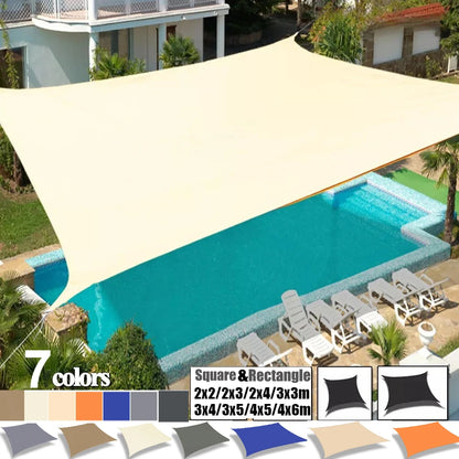Sun Shade Sail Waterproof Outdoor Square Rectangle Garden